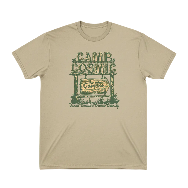 Camp Cosmic '26 T-Shirt — Khaki